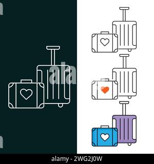 "Luggage Vector Illustration Icon Design" Stock Vector
