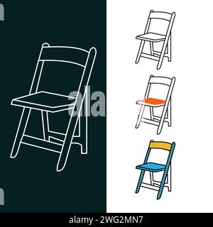 "Ceremony Chair Vector Illustration Icon Design" Stock Vector
