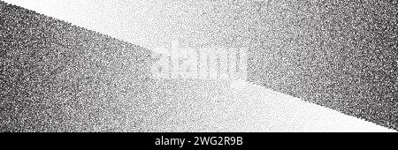 Dotwork gradient pattern background. Black noise stipple dots. Dotted vector Stock Vector