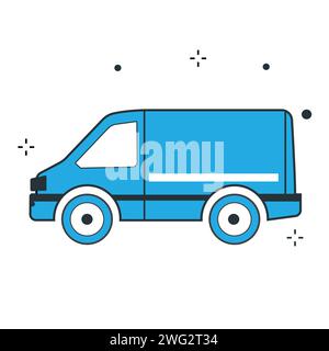 Van Vector Illustration Icon Design Stock Vector