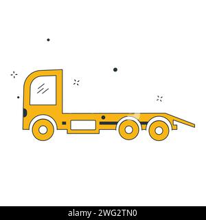 Road Truck Vector Illustration Icon Design Stock Vector
