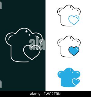 "Chef Hat Vector Illustration Icon Design" Stock Vector