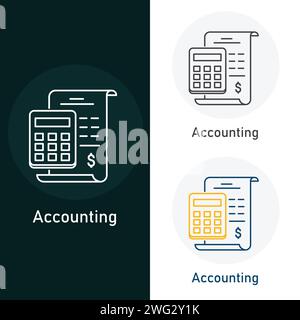 Accounting Vector Illustration Icon Design Stock Vector