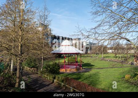 The Bandstand in Victoria Park, Newbury, Berkshire Stock Photo