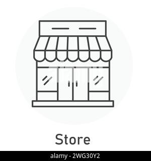 Store Vector Illustration Icon Design Stock Vector