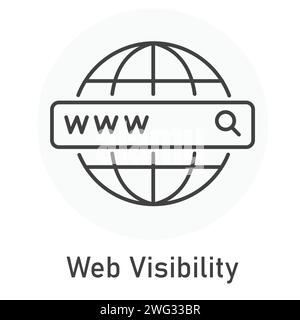 Web Visibility Vector Illustration Icon Design Stock Vector