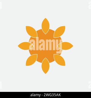 Sun vector logo concept illustration Stock Vector Image & Art - Alamy