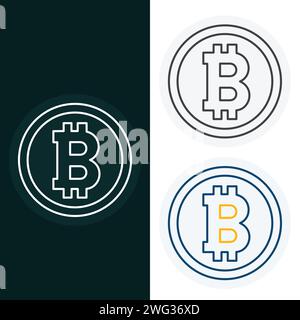 Bitcoin Vector Illustration Icon Design Stock Vector