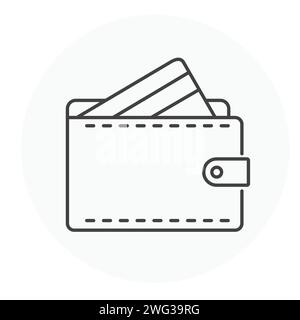 Wallet Vector Illustration Icon Design Stock Vector