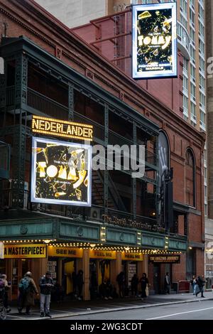 David T. Nederlander Theatre with the 'The Who's Tommy' Marquee, NYC, USA  2024 Stock Photo