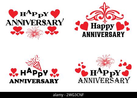 Anniversary calligraphy vector inscription Stock Vector Image & Art - Alamy