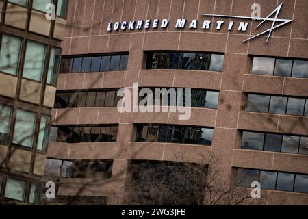 Arlington, United States. 02nd Feb, 2024. The headquarters for Lockheed Martin is seen on February 2, 2024, in Arlington, Virginia. Lockheed Martin is one of the largest defense contractors in the United States and is producing the next-gen F-35 aircraft for the US and their NATO allies. (Photo by Samuel Corum/Sipa USA) Credit: Sipa USA/Alamy Live News Stock Photo