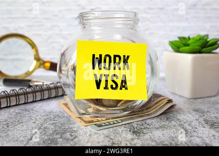 Work Visa Application Law Legal Concept. Stock Photo