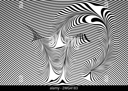 Diagonal lines, oblique, monochrome stripe lines pattern. Stock Vector