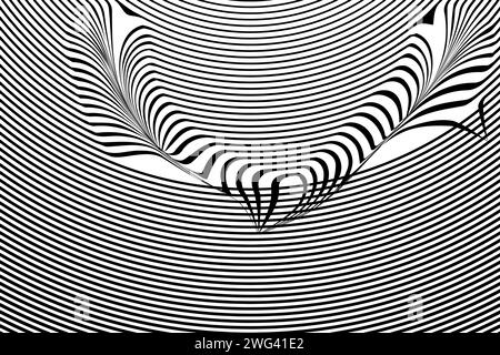 Diagonal lines, oblique, monochrome stripe lines pattern. Stock Vector