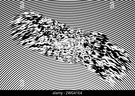 Diagonal lines, oblique, monochrome stripe lines pattern. Stock Vector