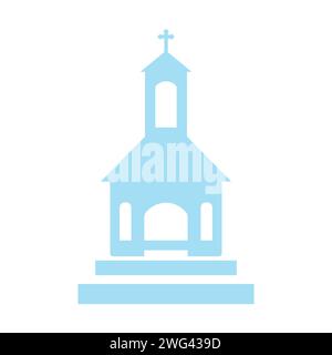 Church Flat Icon Vector Illustration Stock Vector