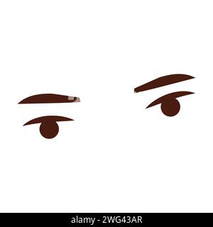 Eye expression Icon Vector Illustration Stock Vector