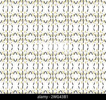 Hand Drawn Black And Gold Dash Dot Vertical Pattern Background Stock Vector