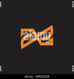 letter ae simple linked geometric linear logo vector Stock Vector