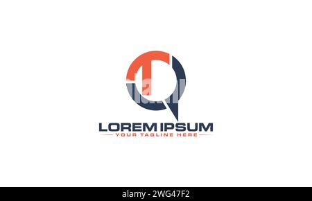 TQ Letter Logo Design. Unique and Modern TQ Logo Design. Stock Vector