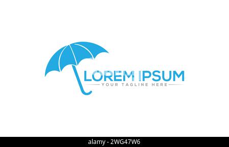 Umbrella Logo Design. Stock Vector