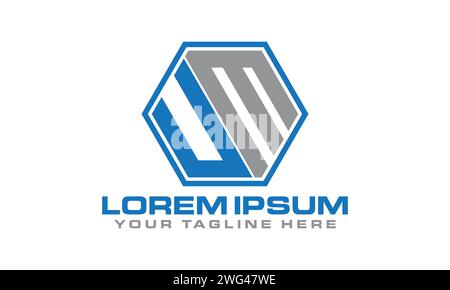 UM Letter Logo Design. Stock Vector