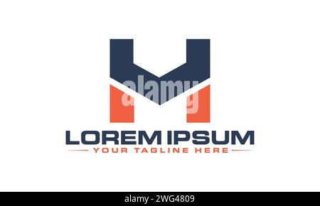 VH Letter Logo Design. Unique and Modern VH Logo Design. Stock Vector
