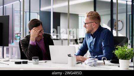 Business People Blaming Each Other And Having Argument Stock Photo