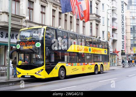 Tour bus sightseeing berlin Germany Stock Photo