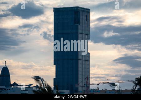 Doha, Qatar - February 02, 2024: Banyan Tree Doha At La Cigale Mushaireb Hotel Stock Photo