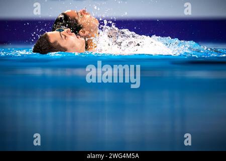 Jelena Kontic and Ivan Martinovic of Serbia compete in the artistic ...