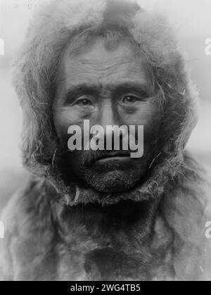 Noatak Man, c1929. Head-and-shoulders portrait of a Noatak man. Stock Photo