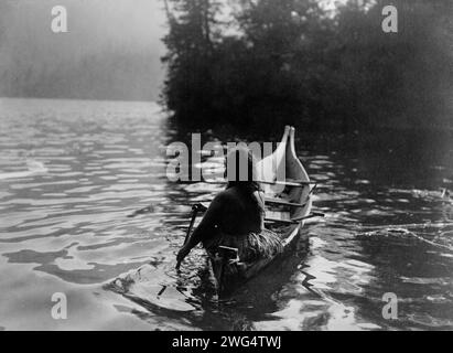 Into the shadow-Clayoquot, c1910. Stock Photo