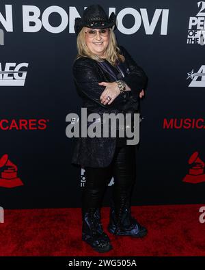 LOS ANGELES, CALIFORNIA, USA - FEBRUARY 02: Melissa Etheridge arrives at the 2024 MusiCares Person of the Year Honoring Jon Bon Jovi held at the Los Angeles Convention Center on February 2, 2024 in Los Angeles, California, United States. (Photo by Xavier Collin/Image Press Agency) Stock Photo