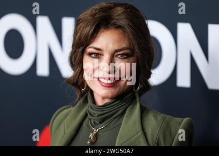 Los Angeles, United States. 02nd Feb, 2024. LOS ANGELES, CALIFORNIA, USA - FEBRUARY 02: Shania Twain arrives at the 2024 MusiCares Person of the Year Honoring Jon Bon Jovi held at the Los Angeles Convention Center on February 2, 2024 in Los Angeles, California, United States. (Photo by Xavier Collin/Image Press Agency) Credit: Image Press Agency/Alamy Live News Stock Photo