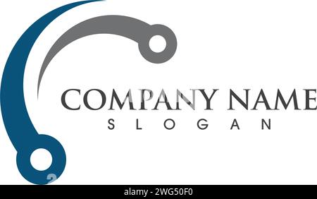 Circuit Logo Template vector illustration icon design Stock Vector