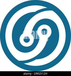 Circuit Logo Template vector illustration icon design Stock Vector