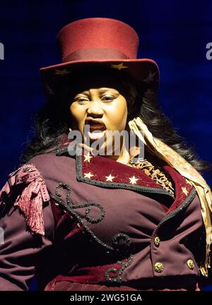Karen Mavundukure (Doc Blue) in BRONCO BILLY - THE MUSICAL at the ...