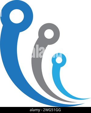 Circuit Logo Template vector illustration icon design Stock Vector
