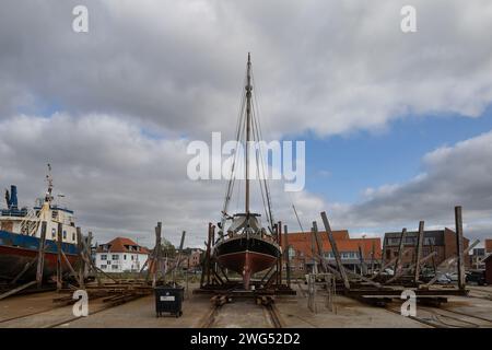 Shipyard, Lemvig, Denmark Stock Photo