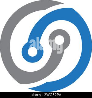 Circuit Logo Template vector illustration icon design Stock Vector