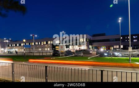 Ysbyty Gwynedd, (Gwynedd Hospital), Bangor, North Wales. Image taken in January 2024. Stock Photo