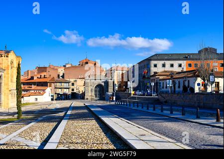 Cityscape and architecture of buildings in Avila, Spain Stock Photo