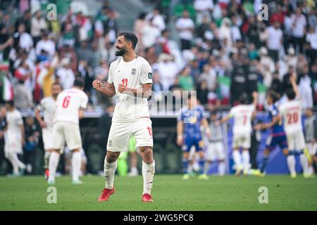 AL RAYYAN, Qatar. 3 February, 2024. ISLAMIC REPUBLIC OF IRAN VS JAPAN：Quarter Final - AFC Asian Cup Qatar 2023 at EDUCATION CITY STADIUM. Credit: Meng Gao/Alamy Live News Stock Photo