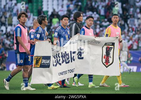 AL RAYYAN, Qatar. 3 February, 2024. ISLAMIC REPUBLIC OF IRAN VS JAPAN：Quarter Final - AFC Asian Cup Qatar 2023 at EDUCATION CITY STADIUM. Credit: Meng Gao/Alamy Live News Stock Photo