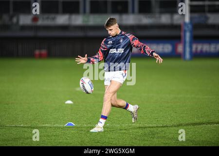 Wakefield, England - 26th January 2024  - Rugby League Matty Ashust Testimonial, Wakefield Trinity vs Wigan Warriors at DIY Kitchens Stadium, Wakefield, UK  Dean Williams Stock Photo