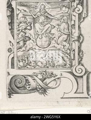 The Last Judgment, Virgilius Solis, 1524 - 1562 print   paper engraving Last Judgement Stock Photo