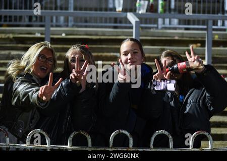 Wakefield, England - 26th January 2024 - Wakefield Trinity's fans. Rugby League Matty Ashust Testimonial, Wakefield Trinity vs Wigan Warriors at DIY Kitchens Stadium, Wakefield, UK  Dean Williams Stock Photo