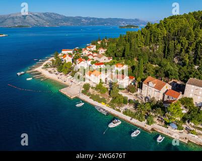 Vrnik, Lumbarda, Island Korčula Stock Photo